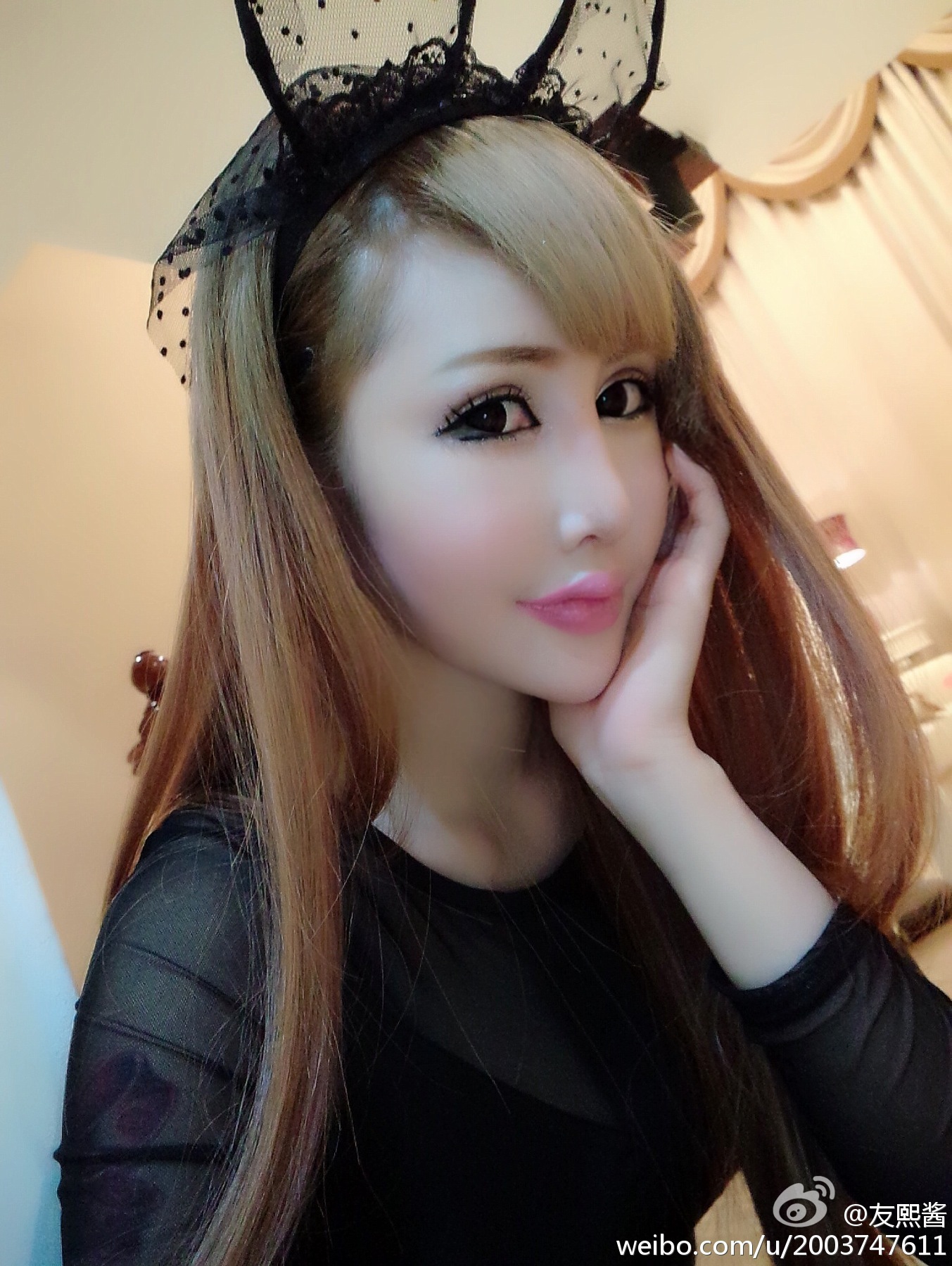 G罩美胸 火爆的辣子 友熙酱 微博自拍破解私密图片 1